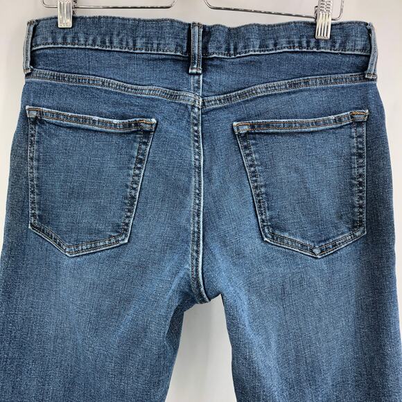 Old Navy (32x30) Womens Blue Slim Skinny Jeans Distressed Mid Rise Denim - Picture 5 of 9